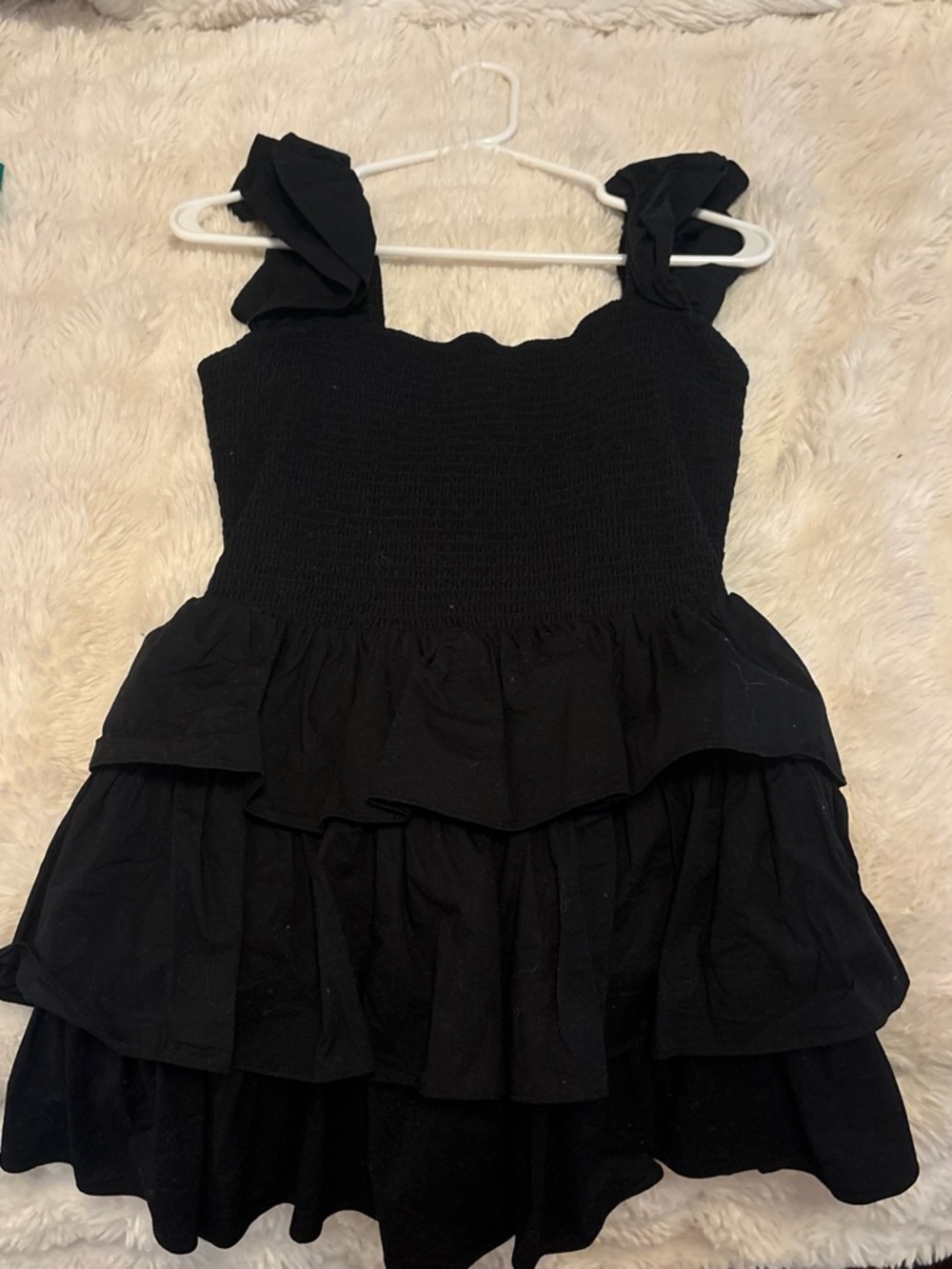 Black Ruffle Tiered Sundress - Classic Women's Dress